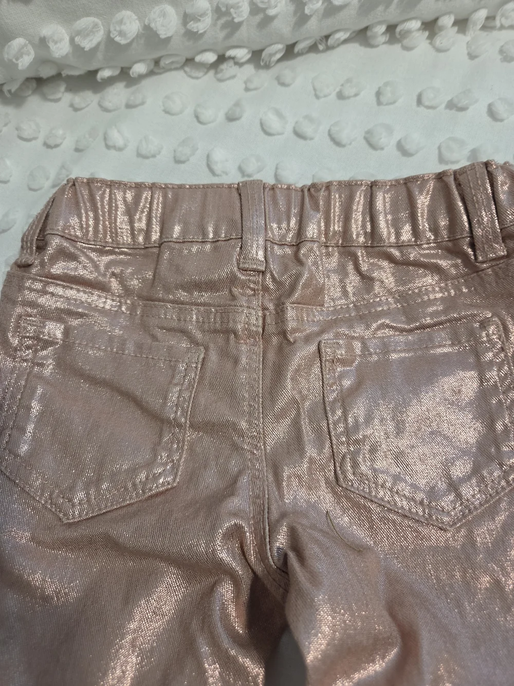 OshKosh B'gosh Girls Metallic Pink Bootcut Jeans